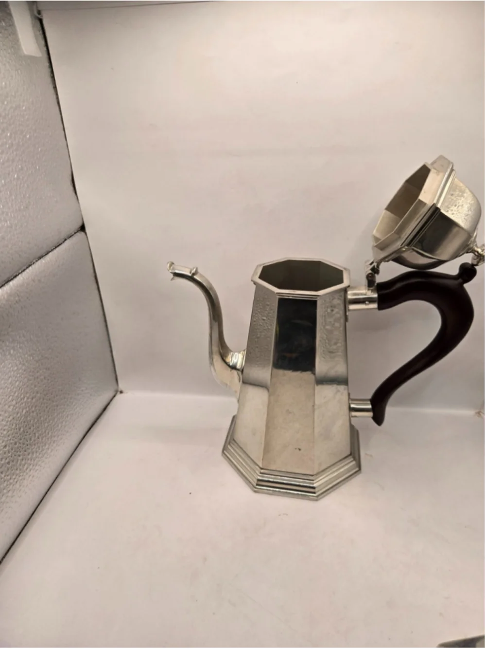 Vintage Lenox Kirk Stieff Pewter Coffee Set Octette Open Sugar Creamer Pot + Lid